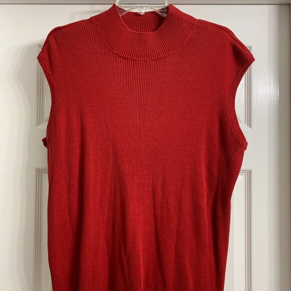 Coldwater Creek Tops Coldwater Creek Womens Red Sleeveless Sweater